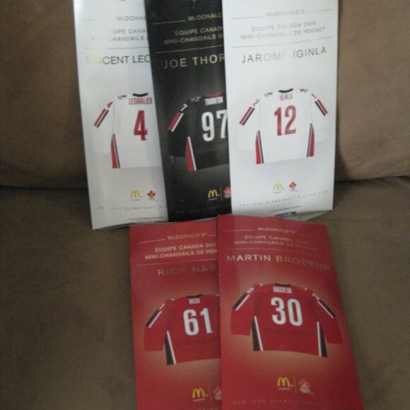 Lot of 5 McDonald’s Team Canada Hockey Mini Jersey's 2006 includes Joe Thornton - Picture 5 of 9